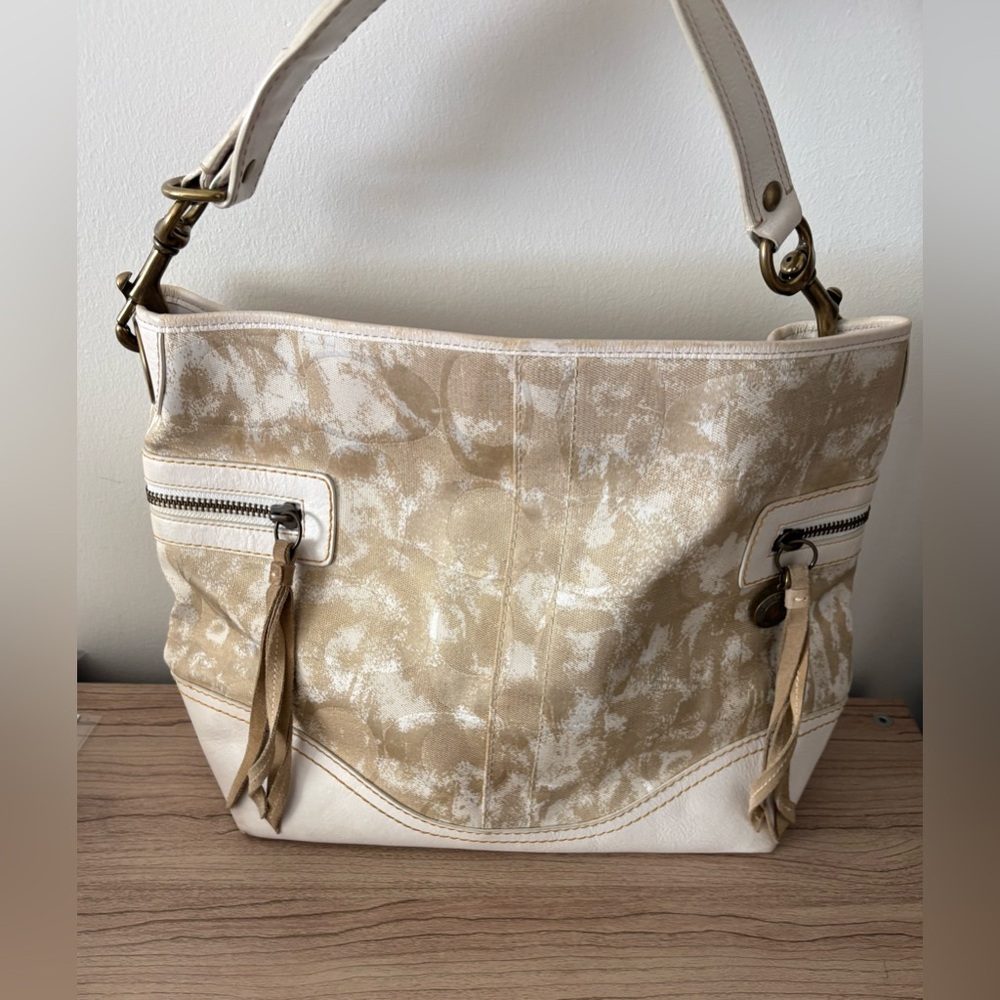 Coach Y2K vintage Hobo Shoulder bag 10010 brass coin fringe